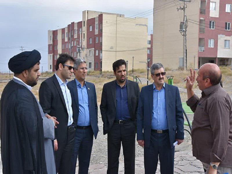 بازدید مدیرعامل شرکت عمران شهر جدید گلبهار از پروژه ۸۲۸ واحدی مسکن مهر