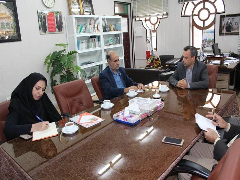 دیدار مدیر شعب بانک مسکن استان با مدیر امور پردیس های دانشگاه فرهنگیان یزد