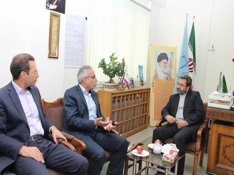 مدیر شعب استان همدان با رییس کل دادگستری استان دیدار کرد