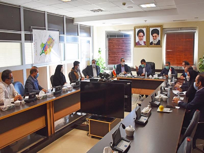 جلسه مشترک بانک مسکن و شرکت عمران شهر جدید گلبهار برگزار شد