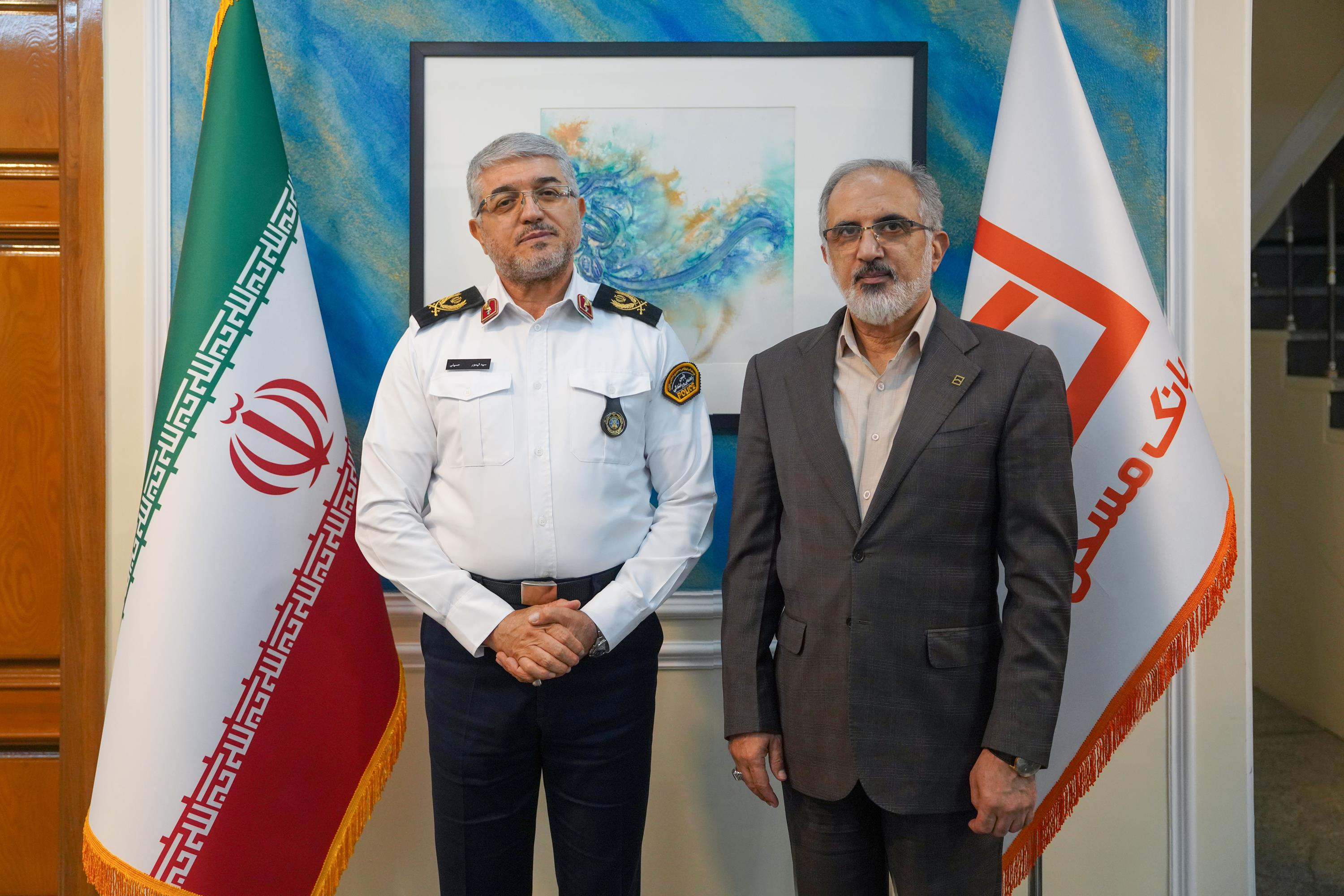 دیدار رئیس پلیس راهور فراجا با مدیرعامل بانک مسکن/ گامی مشترک برای حل دغدغه مسکن کارکنان پلیس(چندرسانهای) پایگاه خبری بانک مسکن